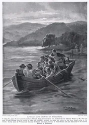 El hijo de Elfwald ahogado en Windermere AD788, años 1920